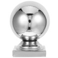 thumbnail image 1 of PENIKOKO Boule Décorative Réfléchissante Argentée en Acier Inoxydable pour Balustrades de Balcon Lot de 1, 1 of 8