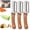 3pcs, variant on Micro Drag Peeler Stainless Steel Blade with Wooden Handle, 2-in-1 Multifunctional Tool for Fruits Vegetables and Bottle Opening