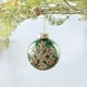 thumbnail image 1 of xihome Adorno navideño de bola verde brillante de 3,14 pulgadas con acabado perlado y baño de polvo dorado, pintado a mano. Decoracin para rbol., 1 of 6