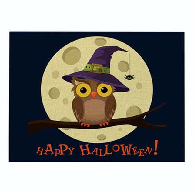 Halloween Purple Series Cotton and Linen Placemats New Rectangular Western Place