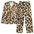 thumbnail image 1 of Rbaofujie Robe pour Femmes Mode Décontractée Imprimée Manches Longues Hauts Décontractés Pantalons Pyjama Ensemble Automne Pyjama, 1 of 4