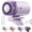 Purple, variant on 360° Rotating Semi-Cooling Clip Fan, 199 Speeds Adjustable, USB Rechargeable Personal Cooling Fan, 16℃ Semi-Cooling, Detachable Wide Clamp, for Car