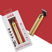KISS USA Precision Blade Cordless USB Hair Trimmer Clipper, 8 Pieces, Men Waterproof Adult
