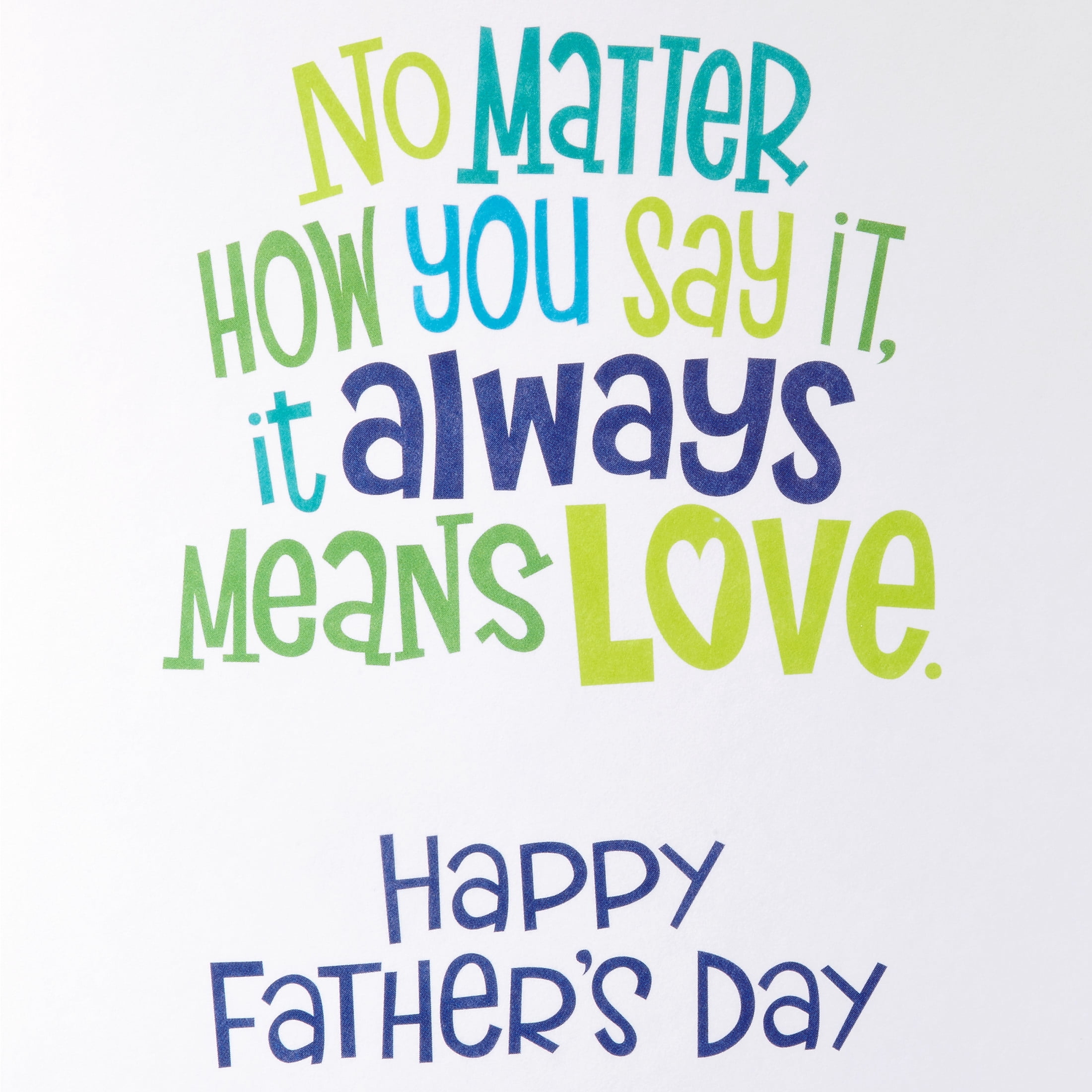 American Greetings Father's Day Card for Grandfather from Kids, Loving Nickname Typography Design, Includes Envelope