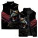 thumbnail image 5 of Chaleco de trabajo moderno y versátil para hombre Abrigos con estampado de guerrero de pollo personalizados y de moda para hombres Chalecos deportivos de ocio geniales, 5 of 5