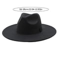 thumbnail image 2 of Fedora Hats for Men Women Wide Brim Classic Dress Panama Hat with Ribbon Band for Daily Life and Party, 2 of 6