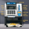 thumbnail image 4 of LNGOOR ATM Piggy Bank for Real Money  Digital Electronic Saving Safe Machine Box with Debit Card  Bill Feeder  Coin Recognition  Balance Calculator  Password Lock Case  Gift for Kids Boys, 4 of 8
