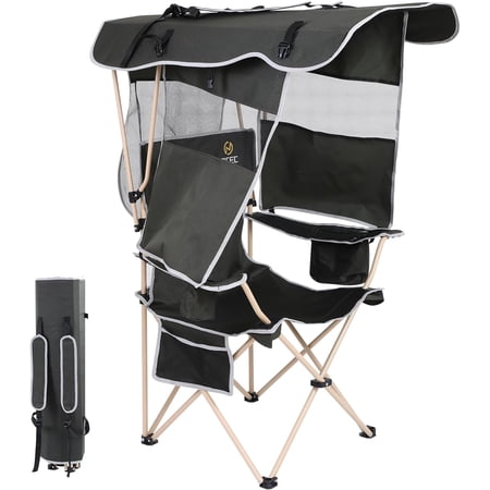 camping chair with shade canopy product