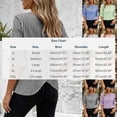 thumbnail image 3 of ClodeEU Women's Striped 3/4 Sleeve Blouse with Back Button ,Casual Loose Fit Shirt Pink,Women's Plus S, 3 of 8