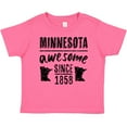 thumbnail image 3 of Inktastic Minnesota Awesome Since 1858 Boys or Girls Baby T-Shirt, 3 of 5