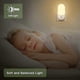thumbnail image 3 of Night Light Plug in Wall, 2 Pack Sensor LED Light, Automatic Brightness Dimmable, Warm White Plug in Night Light for Hallway, Stairs, Bedroom and More, 3 of 5