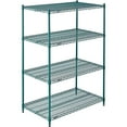 thumbnail image 2 of Nexel Wire Shelving, Green Epoxy, 72"W X 18"D X 86"H, 2 of 4