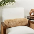 thumbnail image 4 of Luxurious New Zealand Sheepskin Bolster Pillow with Soft Poly Fill, 4 of 4