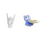 thumbnail image 1 of Estatua De Gato Haciendo El Gesto De La Roca, Escultura De Resina, Cuenco Creativo Para Los Dedos, Decoración Moderna Para Apartamento, Dormitorio, Restaurante, Mesa De Comedor, Regalo, 1 of 8