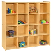 Contender 16 Big Cubby Section Storage Cabinet, Multipurpose Montessori Shelves for Mobile Storage