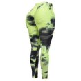 thumbnail image 4 of MixMatchy Women's High Waist Textured Tie Die Slimming Workout Brazilian Leggings Tights, 4 of 5