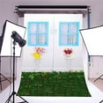 thumbnail image 2 of ABPHOTO Polyester Window Photography Backdrops Children Flowers Grass Photo Studio Baby Background Props 5x7ft, 2 of 4