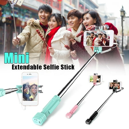 Fashion Black Portable Extendable Waterproof Handheld Reliable Monopods & Tripods Safe Selfie Stick for