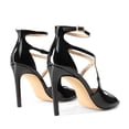 thumbnail image 4 of DREAM PAIRS Women's High Heels Sexy Cross Square Open Toe Strappy Dressy Sexy Stylish Stilettos Heels Sandals, 4 of 7