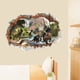 thumbnail image 2 of Adhesivo de pared Dinosaurios en el río NQ Vinilo extraíble 3D Decoración de pared exterior, 2 of 5