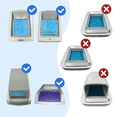 thumbnail image 2 of Crystal Cat Litter and Disposable Litter Trays 2 Pack Blue Triple Leak Proof Odor Control One Hand Disposal, 2 of 6