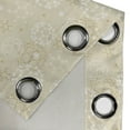 thumbnail image 4 of Ambesonne Ivory Grommet Curtain, Science Molecule Motif, 50" x 84", Cream White, 4 of 6