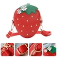thumbnail image 2 of 1pc Girl Crossbody Bag Simple Small Shoulder Bag Strawberry Shaped Coin Bag, 2 of 7