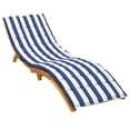 thumbnail image 3 of Casafoyer Sun Lounger Cushion Blue&White Stripe Oxford Fabric, 3 of 3