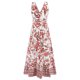 thumbnail image 5 of Vestido sin Mangas para las Mujeres Vestido de Tobillo Impreso Casual con Cuello en V, Vestido de Verano Ligero de Algodón de Imitación para el Hogar, el Uso Diario Y las Cuatro Estaciones, 5 of 9