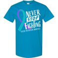 thumbnail image 3 of Inktastic Never Stop Fighting Suicide Prevention Awareness Ribbon T-Shirt, 3 of 5