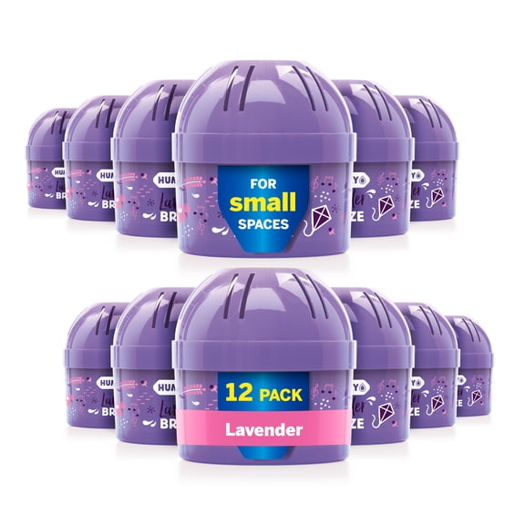 HUMYDRY Moisture Absorber Device, Mini Pack of 12 of 2.6oz, Small Space Dehumidifier and Air Freshener with Lavender Scent, Non Electric Humidity Absorber for Closet Bedroom and Compact Areas
