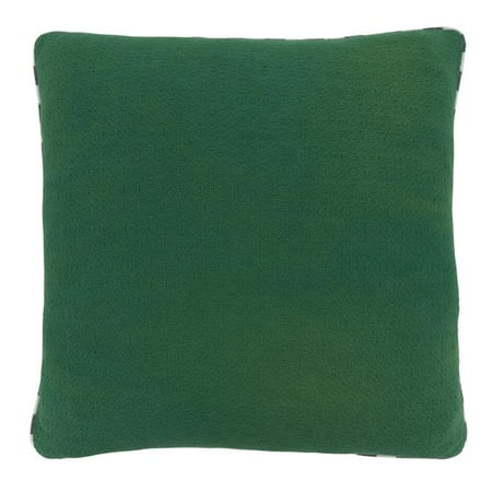 SARO Lifestyle 18 in. Square Green Throw Pillow with Poly Filling