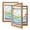 Brown-9X12(2PK), variant on Black 9X12(1PK) Picture Frame Wood Artwork Display Storage