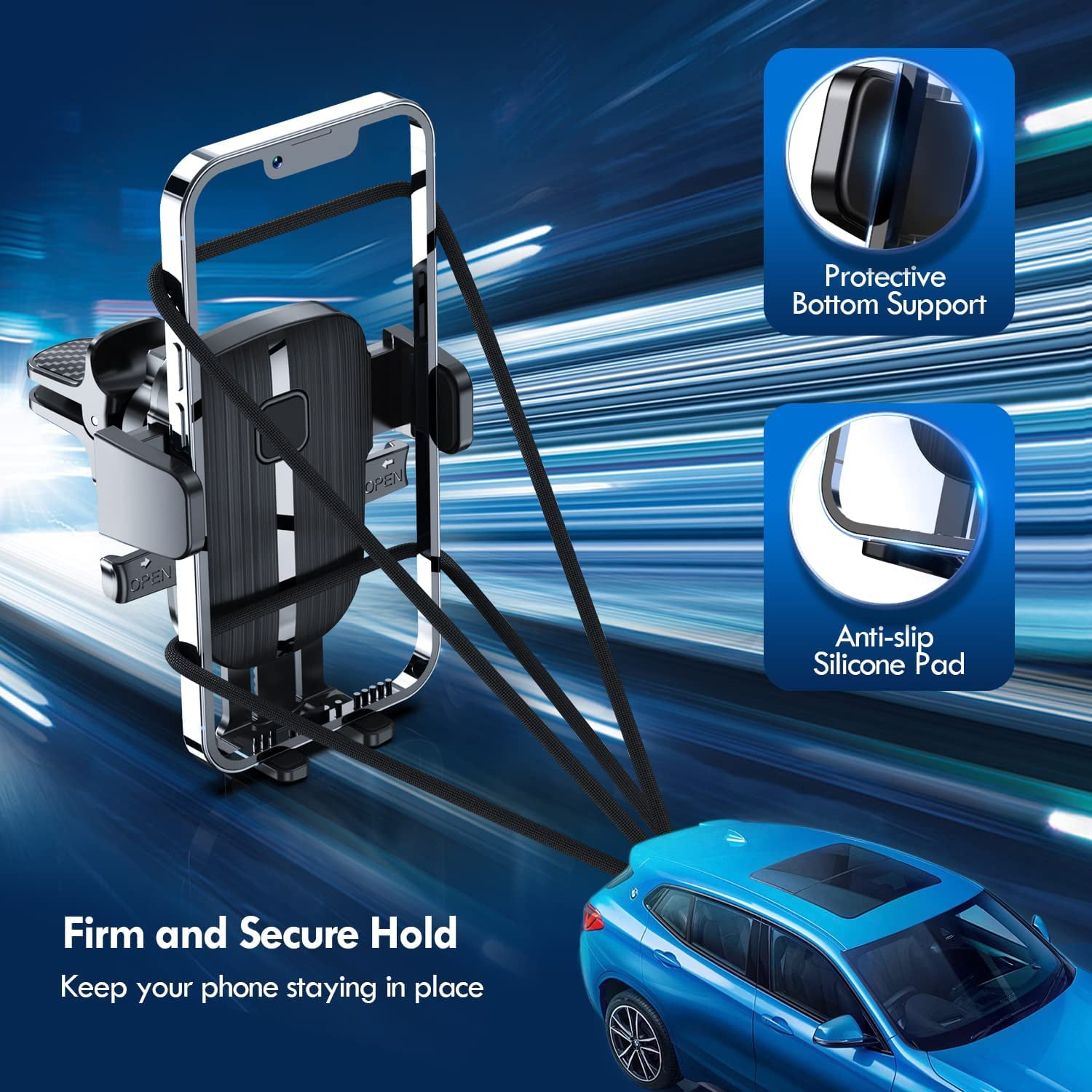 Yezivo 3-in-1 Universal Car Phone Holder Mount photo 5