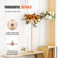 thumbnail image 4 of 2-Pack 35.43" Tall Crystal Wedding Flower Stands - Luxurious 90cm Gold Metal Vases for Wedding Centerpieces, T-Stage Decor, Ceremonies, Banquets, Hotel Events & Home Decor, 4 of 7