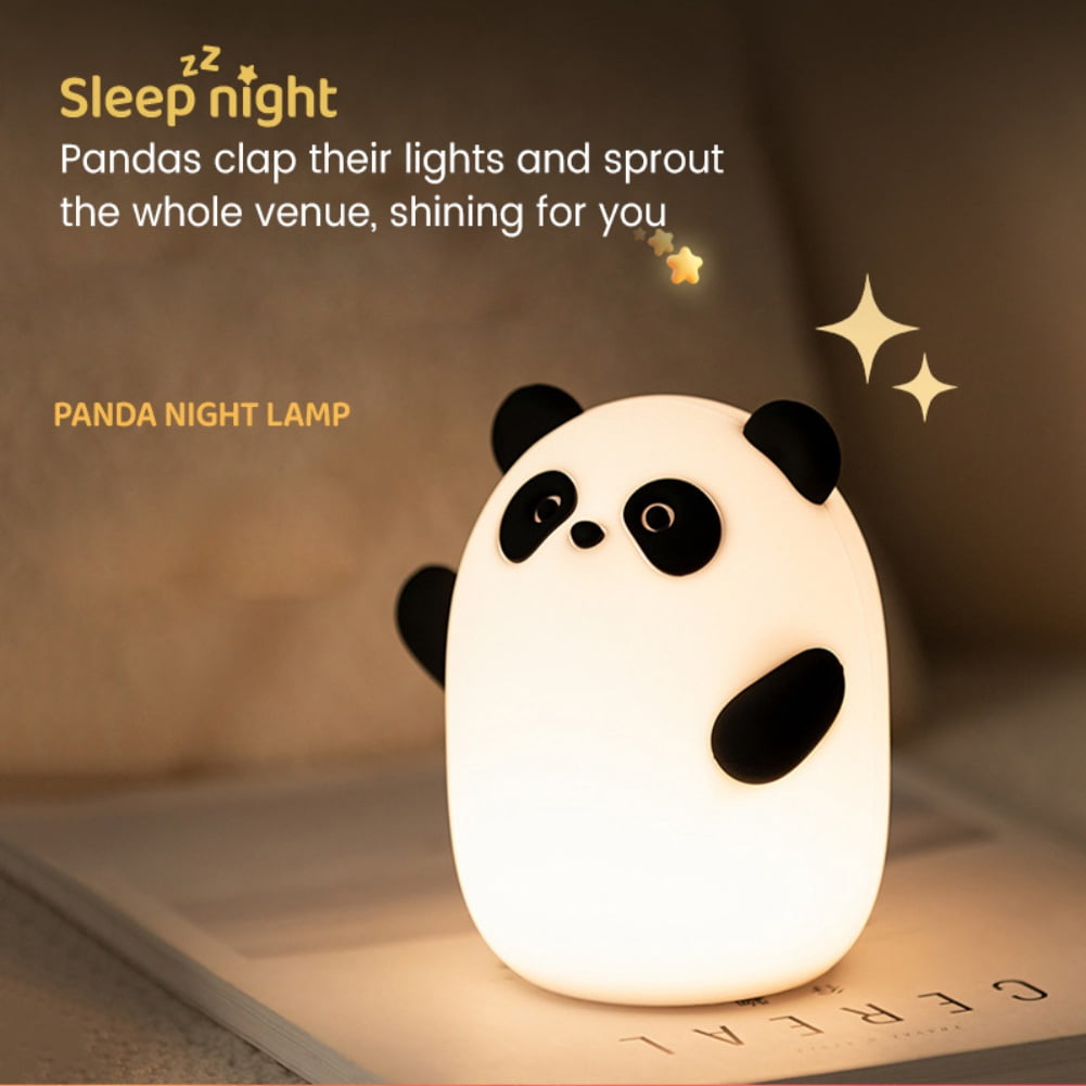 Night Light for Kids, Silicone Sensor Pat Light, Bear Lamp Cute Lamp, Silicone Dimmable Nursery Nightlight, Bedroom Home Decoration Bedside Lamp for Breastfeeding