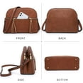 thumbnail image 2 of Dasein Women Tassel Zipper Pocket Crossbody Bag Shoulder Purse Fashion Travel Bag with Multi Pockets, 2 of 7