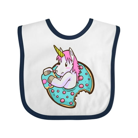 

Inktastic Unicorn Donut Gift Baby Boy or Baby Girl Bib