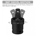 thumbnail image 4 of 3pcs Impact Gimbals Set 1/2" 3/8" 1/4" Reducer Adapters With Ball And Spring System Impact Gimbals Socket Adapters For Sockets And Bits, 4 of 5