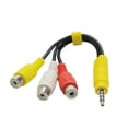 thumbnail image 4 of Reemplazo de cable adaptador de componente AV de video para TV TCL, adaptador de entrada AV de 3 RCA a 3.5 mm Namotu CZDZ-ST47, 4 of 6