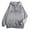Grey, variant on BIbifish Womens Hoodies Los Angeles City Letter Print Zip Up Hoodies Fall Winter Cozy Long Sleeve Drawstring Hooded Sweatshirts With Pockets