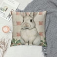 thumbnail image 2 of Qinduosi Pillow Covers Set of Buffalo Plaid Rabbit Eucalyptus Leaves Home Decor for Couch Sofa, 2 of 5