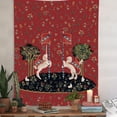thumbnail image 2 of Tapiz de pared con diseño de unicornio cautivo para pared, 150 x 150 cm, 2 of 2