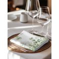 thumbnail image 6 of Spring Eucalyptus Leaves Cloth Napkins Set of 6 Reusable Dinner Napkins, Green Summer Botanical Cocktail Napkin Washable Table Napkins for Wedding/Holiday Party/Baby Shower 20"x20", 6 of 7