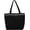 Black, variant on JennyShop Underarm Purse for Women, Quality Canvas Shoulder Tote Handbag Large Shopping Bag, Fashion Monogrammed Alphabet Pattern Bag