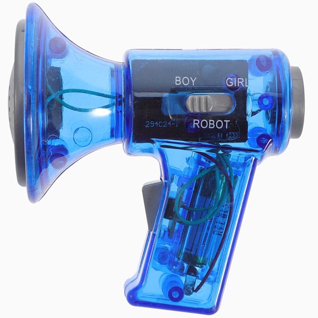 LEEYNEER Kids Multi Voice Changer 1pc Mini Megaphone Toy Interesting Plastic Loudspeaker Toy (Without Battery)