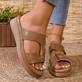 thumbnail image 6 of Avtoify Summer Women's Wedges Shoes Versatile Buckle Wedge Heel Plus Size Height Increasing Trendy Comfortable Beach, 6 of 10