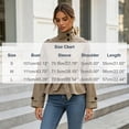 thumbnail image 3 of uublik Women's Trench Coat Khaki Long Sleeve Classic Overcoat Open Front Cardigan Jacket, 3 of 5