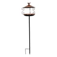 thumbnail image 3 of Bird Feeders for Outdoors Squirrel Proof,Metal Bird Feeder,Squirrel Proof Wrought Iron Bird Feeder, Ground Insert Metal Outdoor Feeding Station for Garden Courtyard Small Wild Birds(Bronze 36.6in), 3 of 7