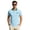 Light Blue, variant on longantii Mens Polo Shirts Stylish Button-Down Short Sleeve Shirts Comfortable Cotton Color Block Pullovers Summer Streetwear Tops with Pocket White XXXXL